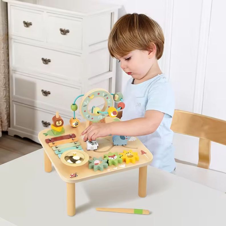 Mesa Didáctica de Juguete Selva 7 en 1 Juguete Montessori-6