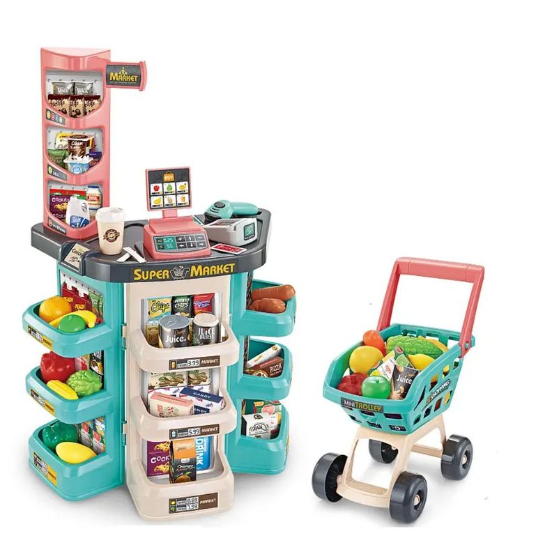 Juego Supermercado con Carrito y Accesorios Luces y Sonidos-0