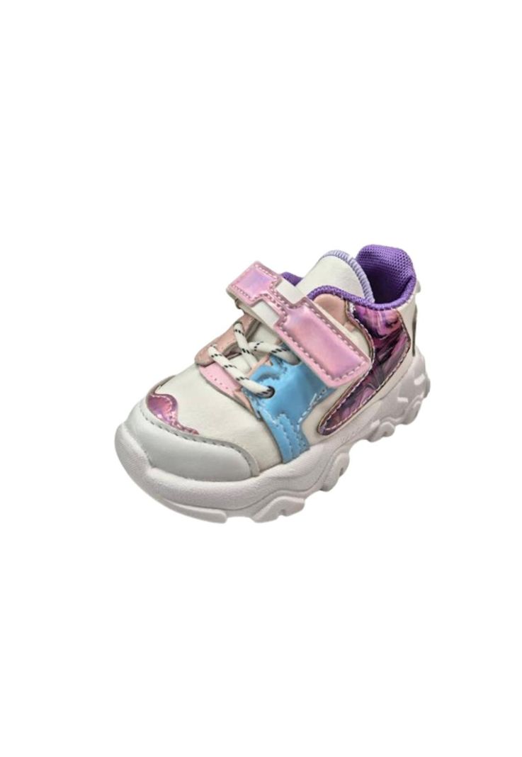 Zapatilla Urbana Brillante Velcro Rosado-0