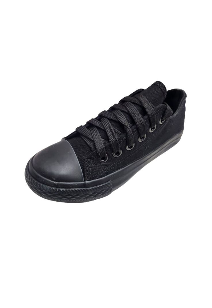 Zapatilla Lona Negro -0