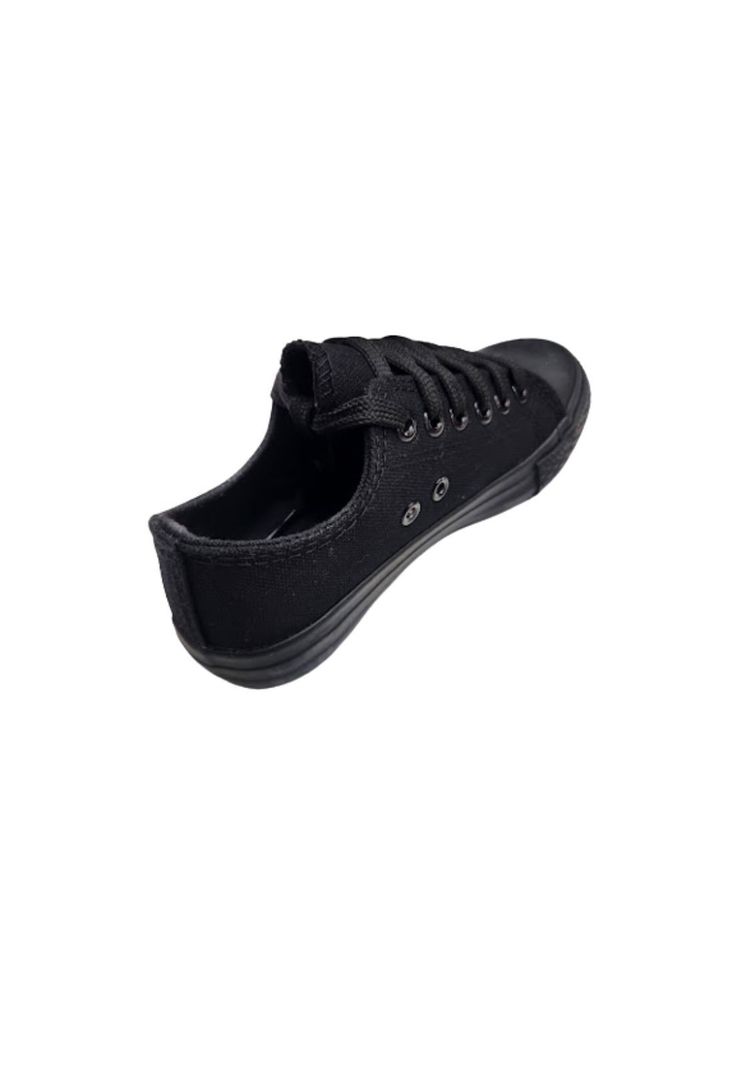 Zapatilla Lona Negro -1