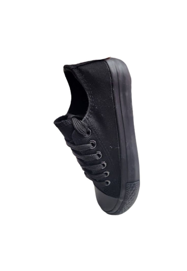 Zapatilla Lona Negro -2