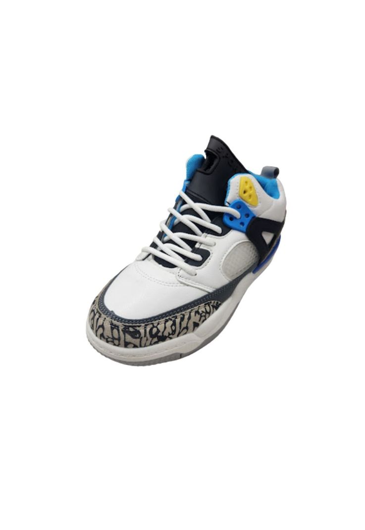 Zapatilla Con Caña Blanco Niño Basketball-0