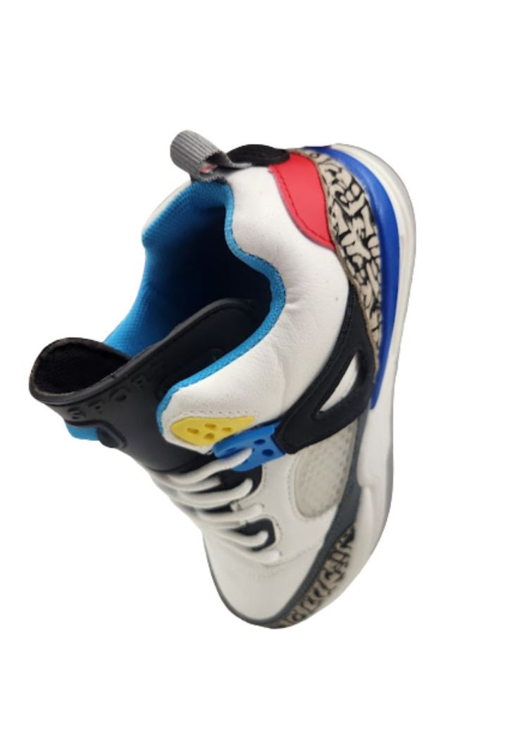 Zapatilla Con Caña Blanco Niño Basketball-2
