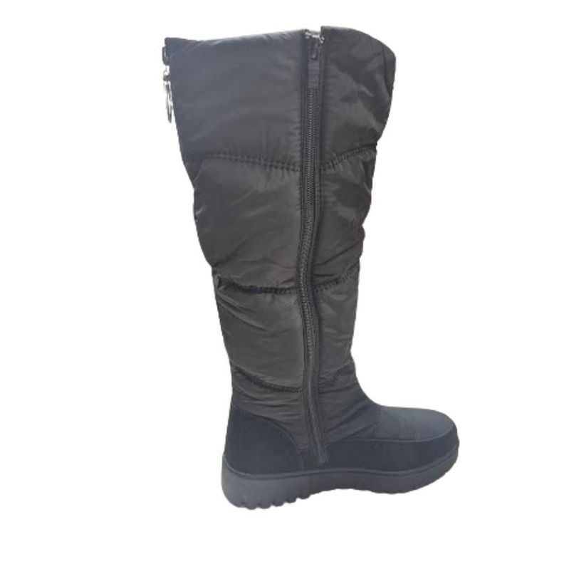 Bota Impermeable Mujer Negro Nieve Lluvia-1