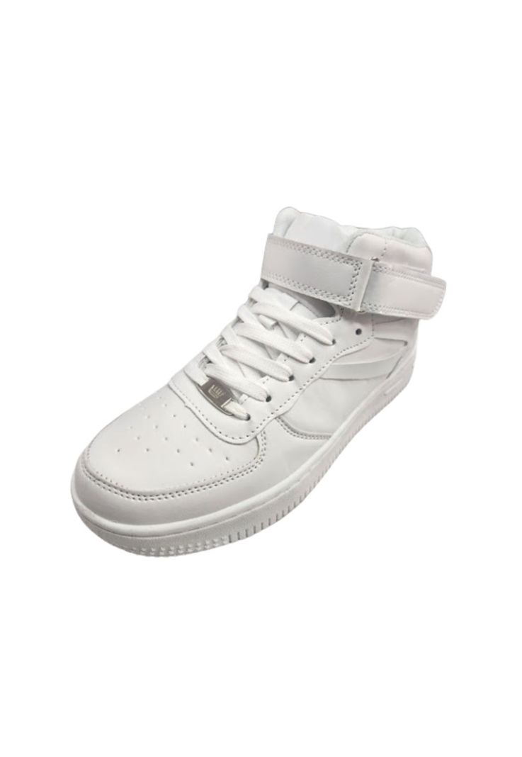 Botín Escolar Blanco Velcro