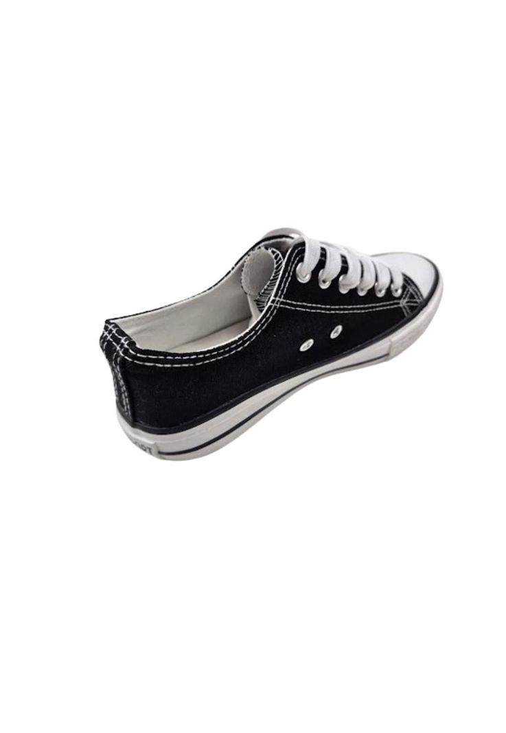 Zapatilla Urbana Lona Negro Mujer-1