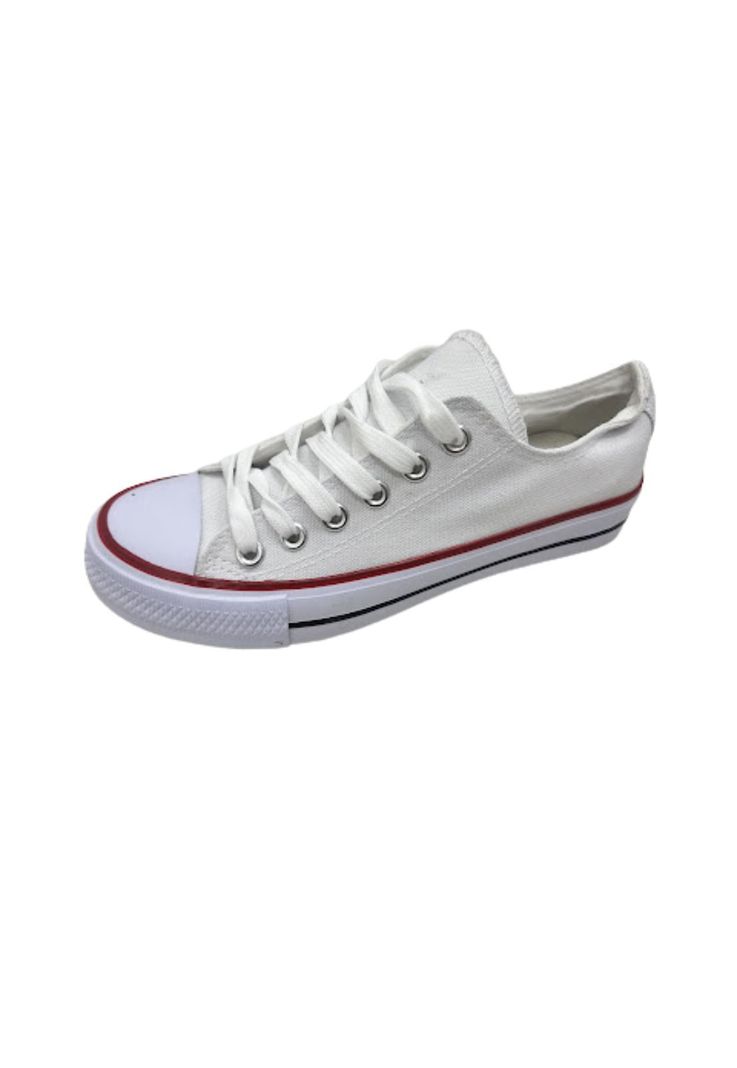 Zapatilla Lona Blanca Mujer-0
