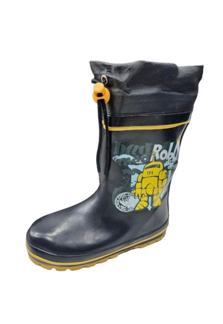 Bota de Agua Lluvia Niño Negro Invierno Chiporro-0