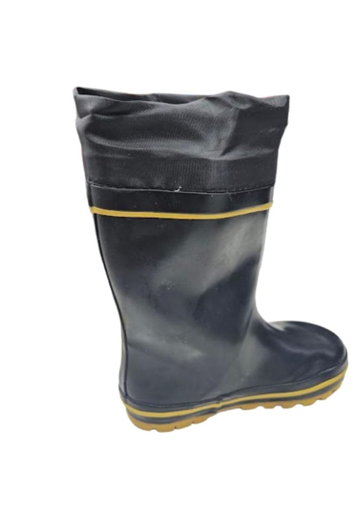 Bota de Agua Lluvia Niño Negro Invierno Chiporro-1