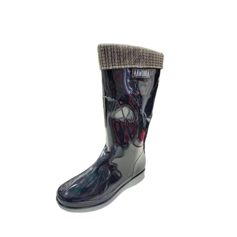 Bota de Lluvia Mujer Negro Chiporro-0