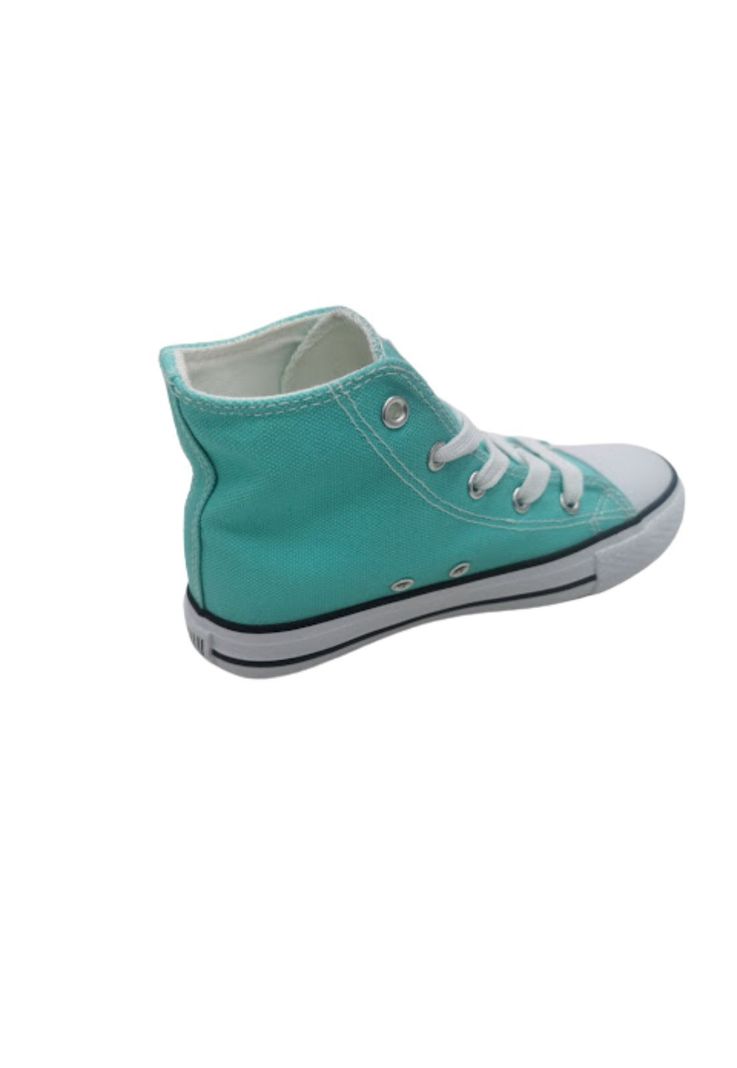 Zapatilla Lona Con Caña Verde-1