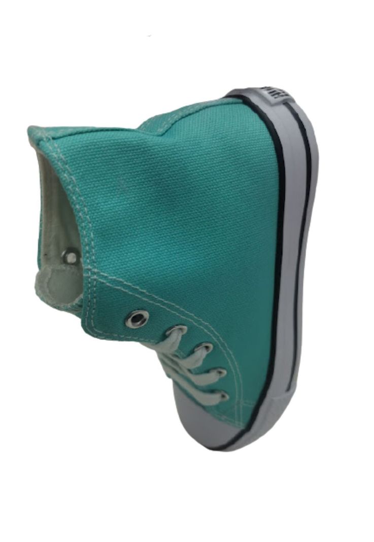 Zapatilla Lona Con Caña Verde-2