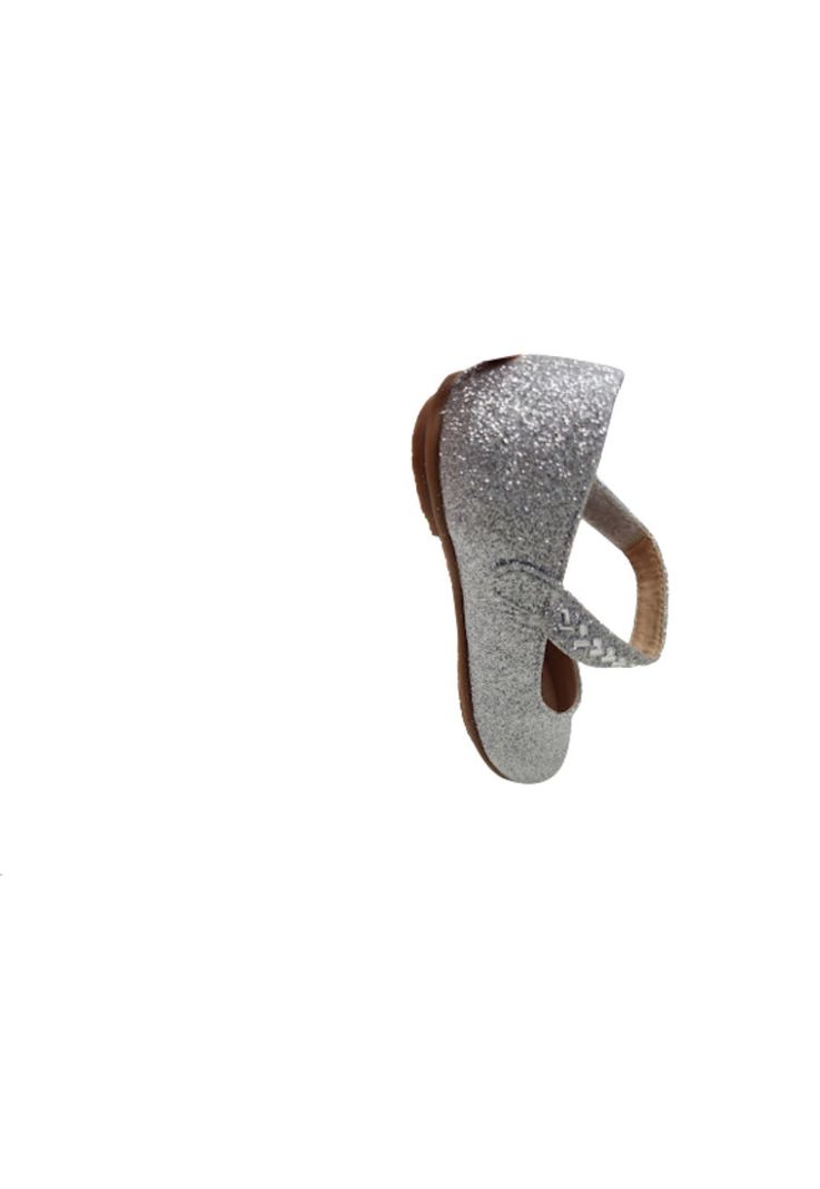 Zapato Brillante de Vestir Plateado Niña-1