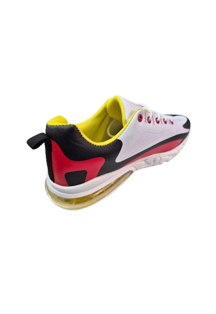 Zapatilla Urbana Hombre Blanco Rojo-1