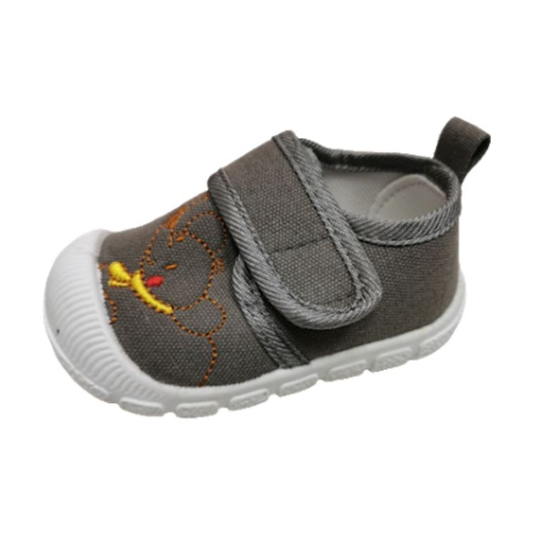 Zapatilla Niño Velcro Gris-0