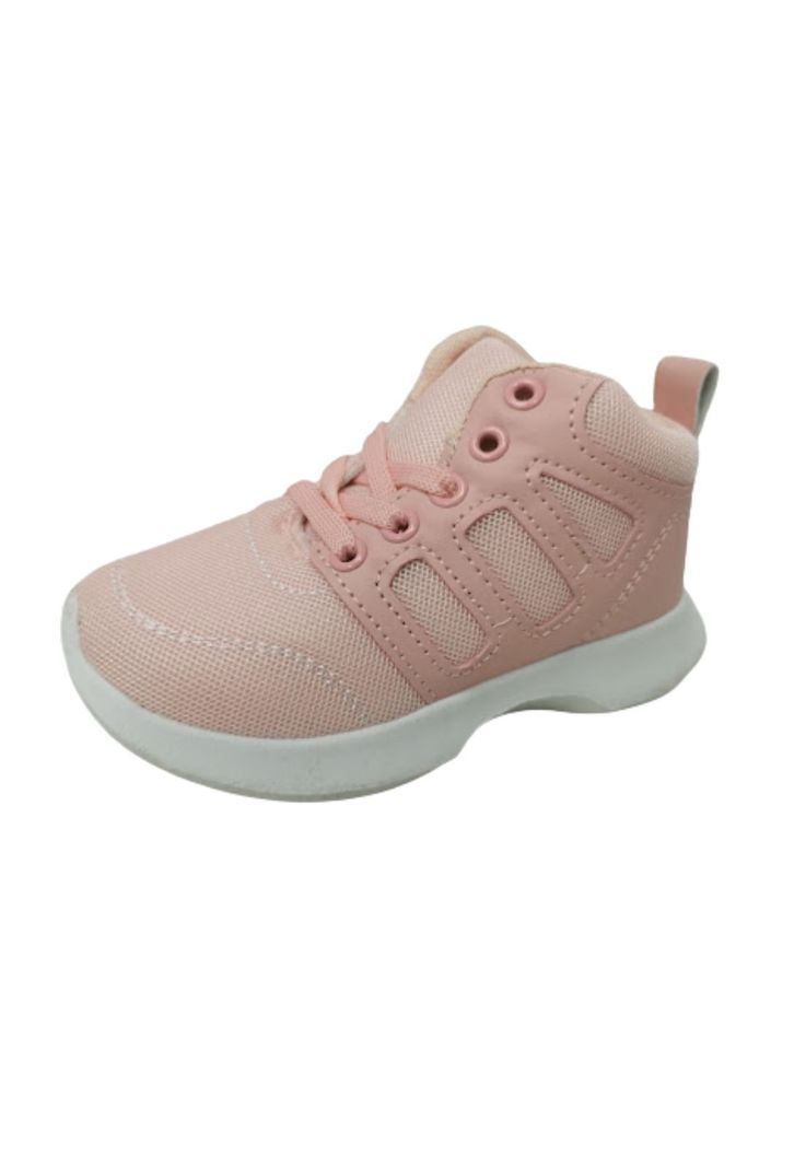 Zapatillas Urbanas Rosadas Niña Con Caña-0