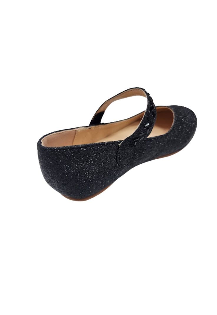Zapato de Vestir Brillante Negro Niña-2