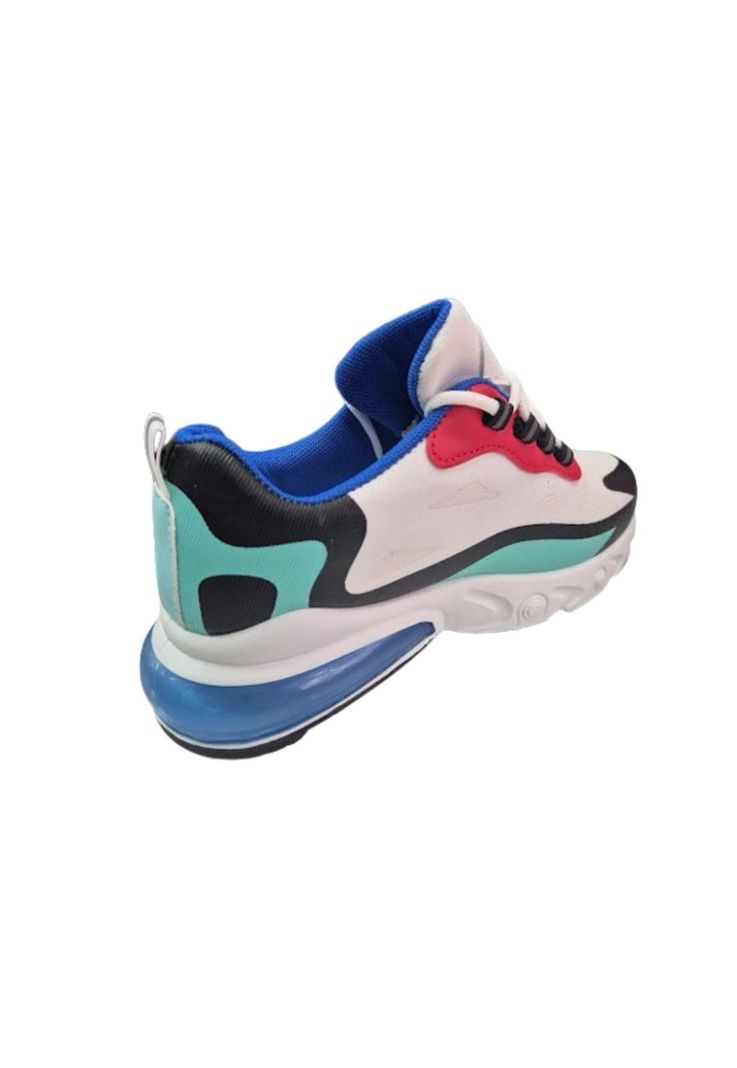 Zapatilla Urbana Mujer Blanco Azul-1