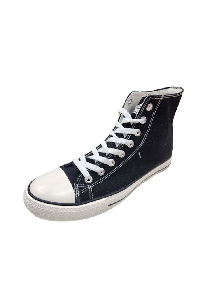 Zapatilla Urbana Con Caña Negro -0
