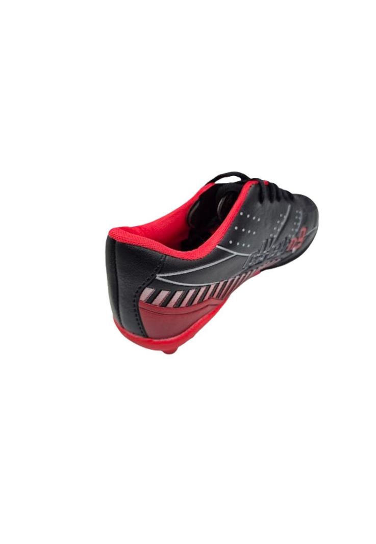 Zapatilla de Fútbol Niño Negro Rojo-1