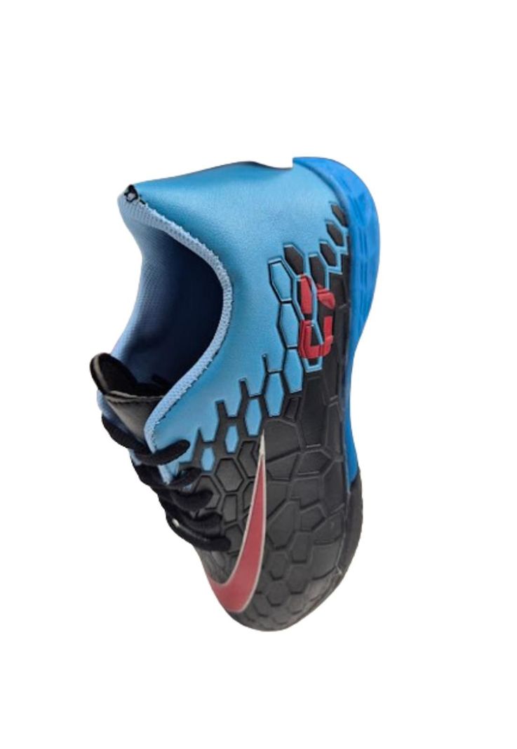 Zapatilla de Baby Fútbol Negro Celeste -2