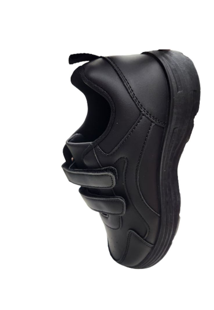 Zapatilla Escolar Negro Velcro-1