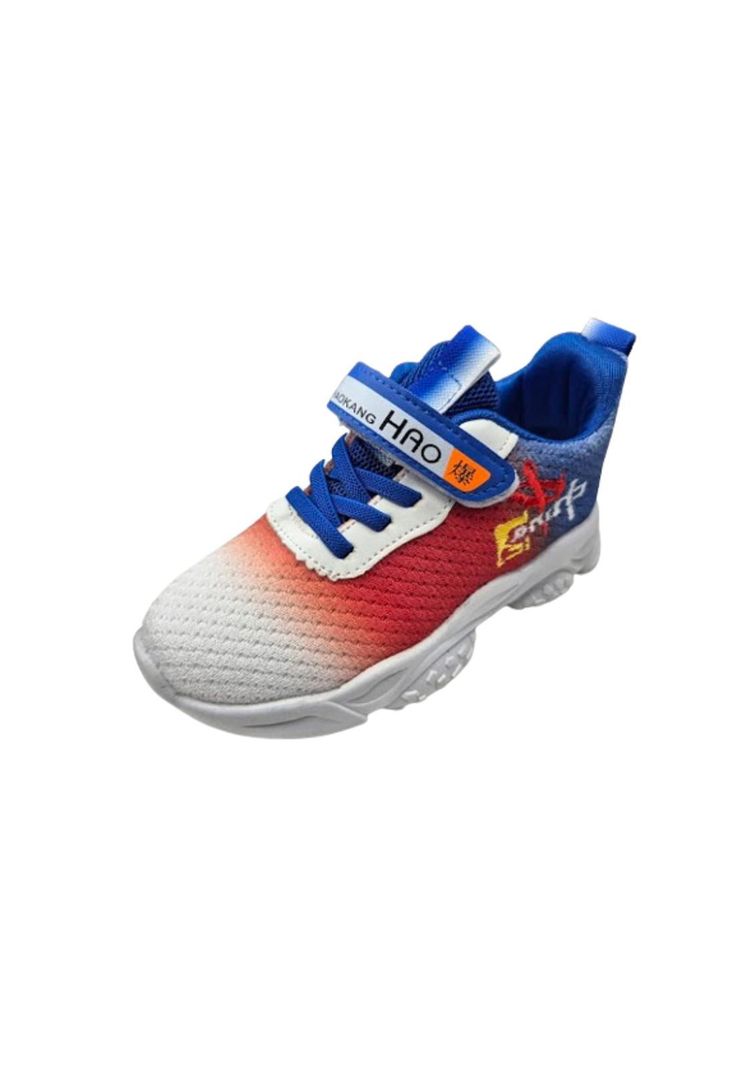 Zapatilla Urbana Niño Rojo Blanco Velcro-0