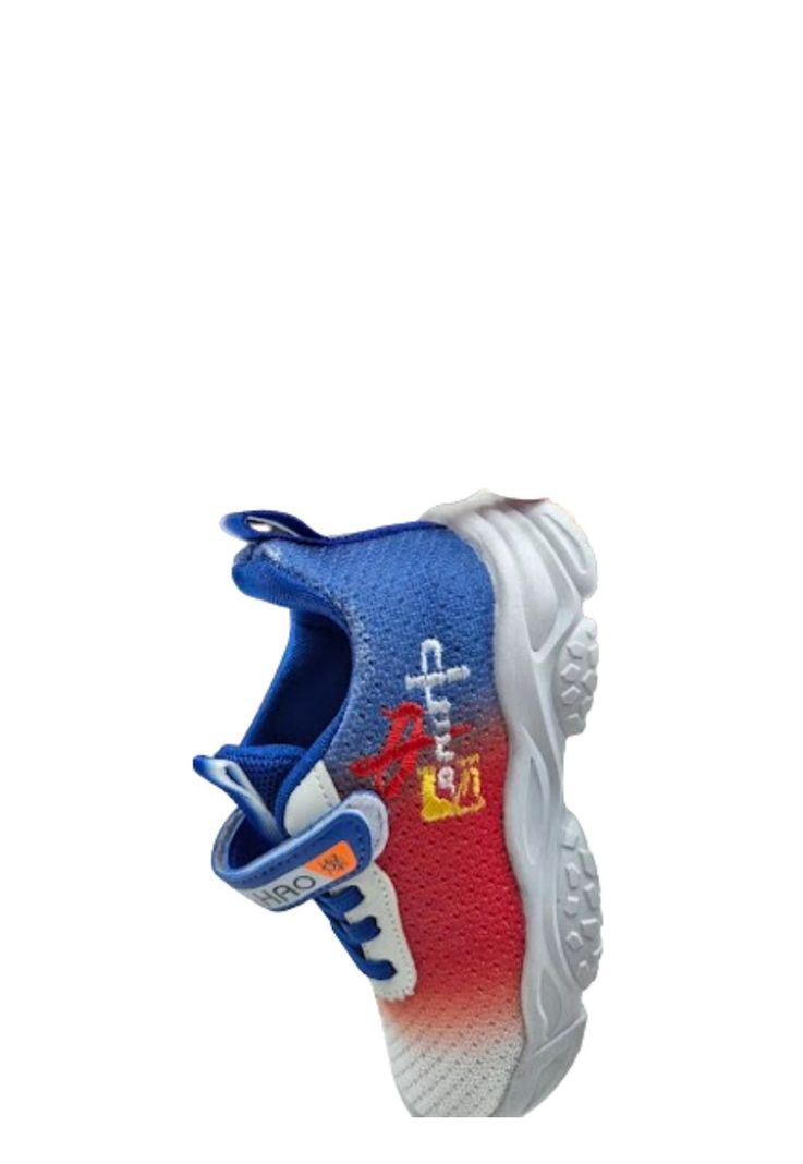 Zapatilla Urbana Niño Rojo Blanco Velcro-2