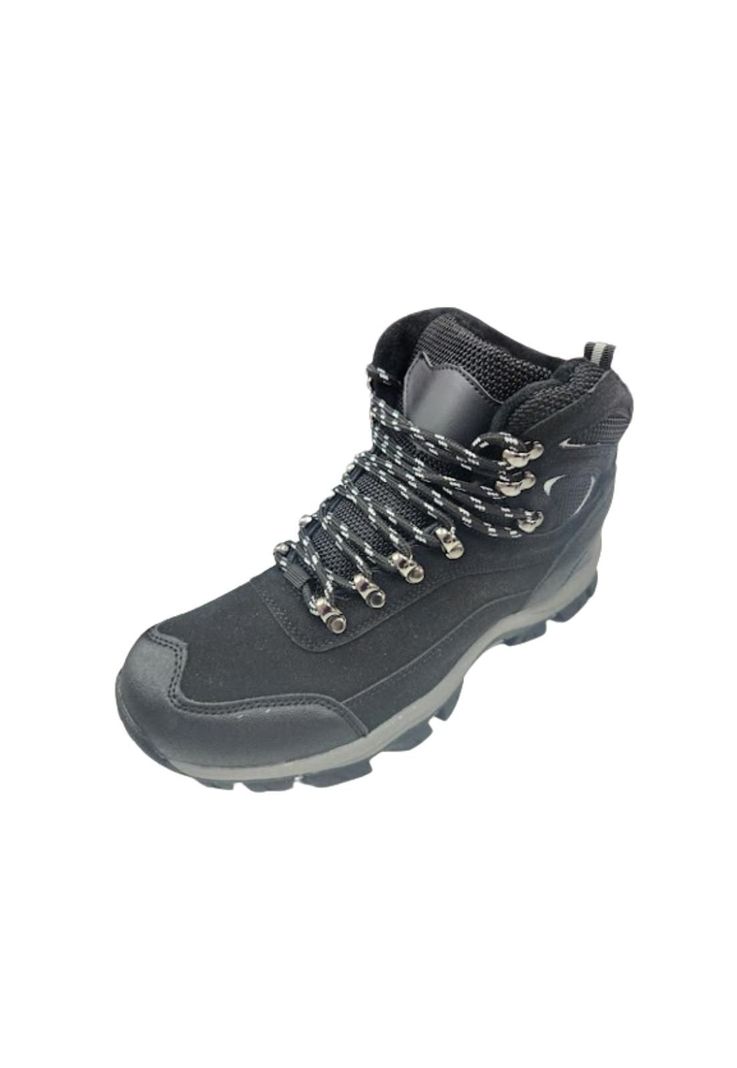 Botín Outdoor Hombre Negro Invierno-0