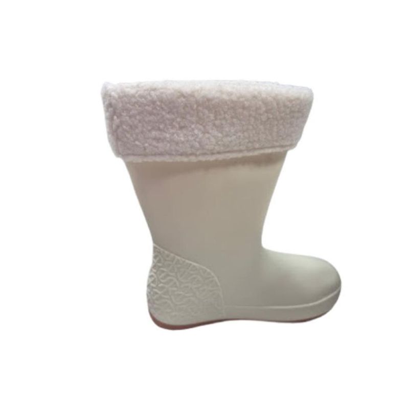 Bota de Agua Lluvia Mujer Beige-1