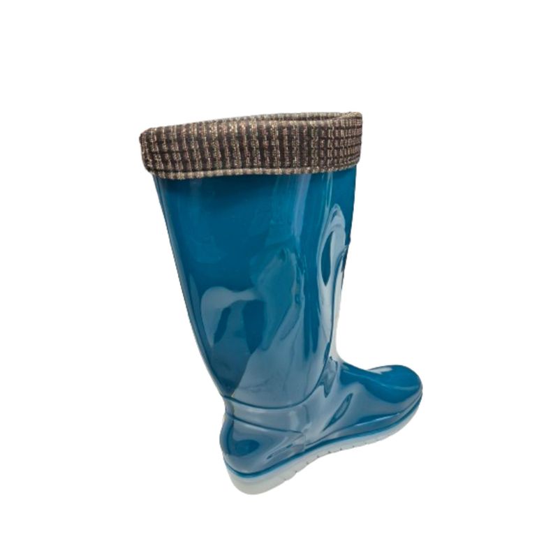Bota de Agua Lluvia Turquesa Mujer-2