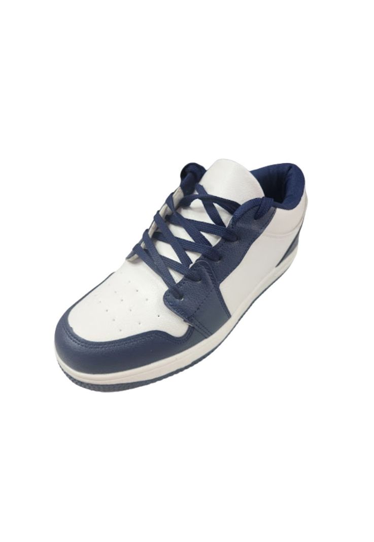 Zapatilla Urbana Hombre Azul Blanco-0