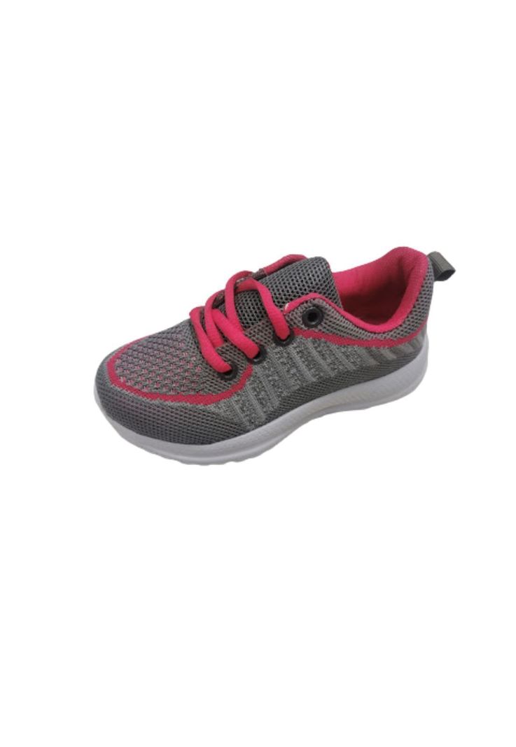 Zapatilla Deportiva Fucsia Gris Niña-0