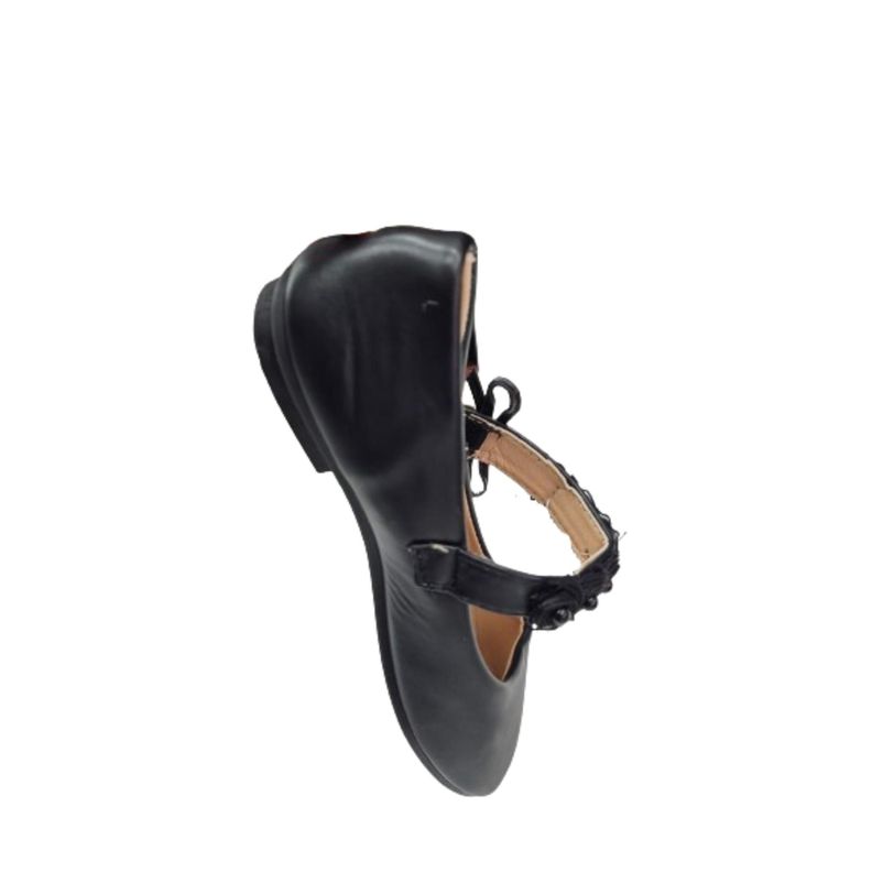 Zapato de Vestir Negro Niña Velcro-1