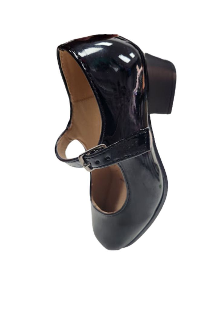 Zapato de Cueca Charol Negro-3