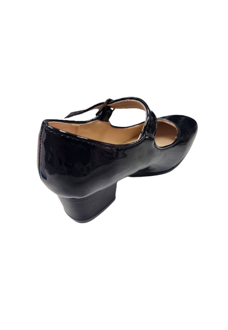 Zapato de Cueca Charol Negro-1