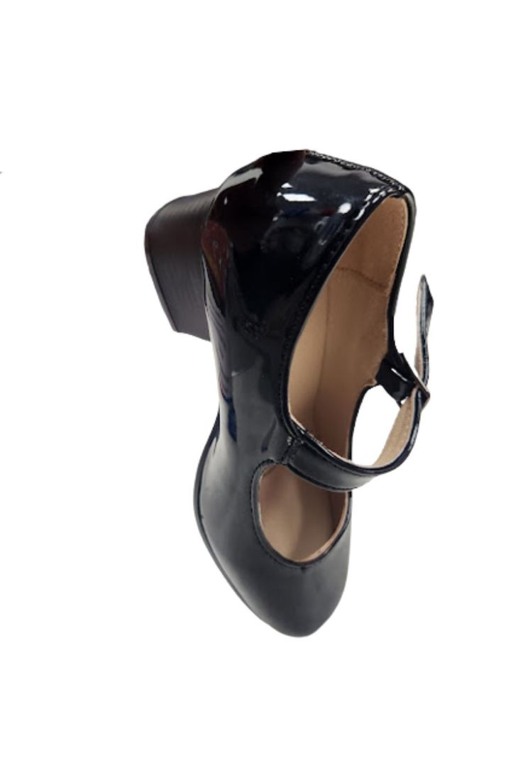 Zapato de Cueca Charol Negro-2