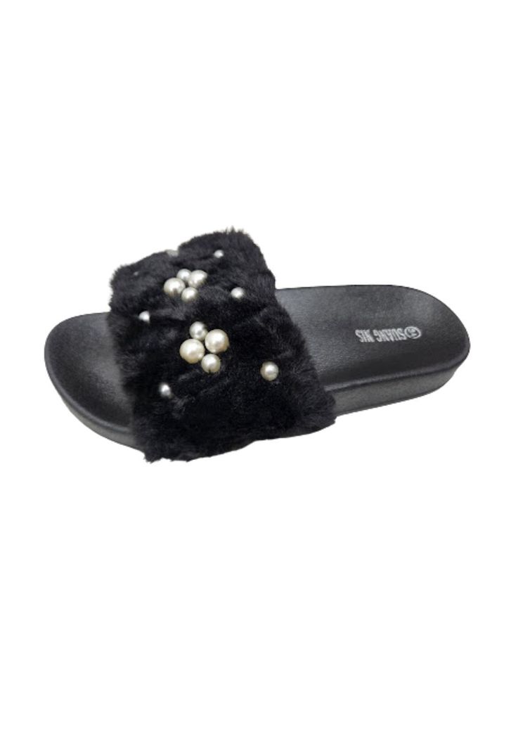 Sandalia Perla Negro Nina