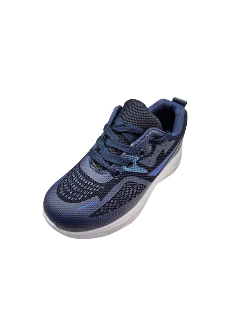 Zapatilla Urbana Niño Azul Cordón-0