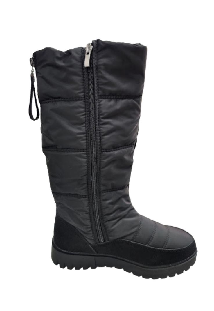 Bota Impermeable Mujer Negro-1