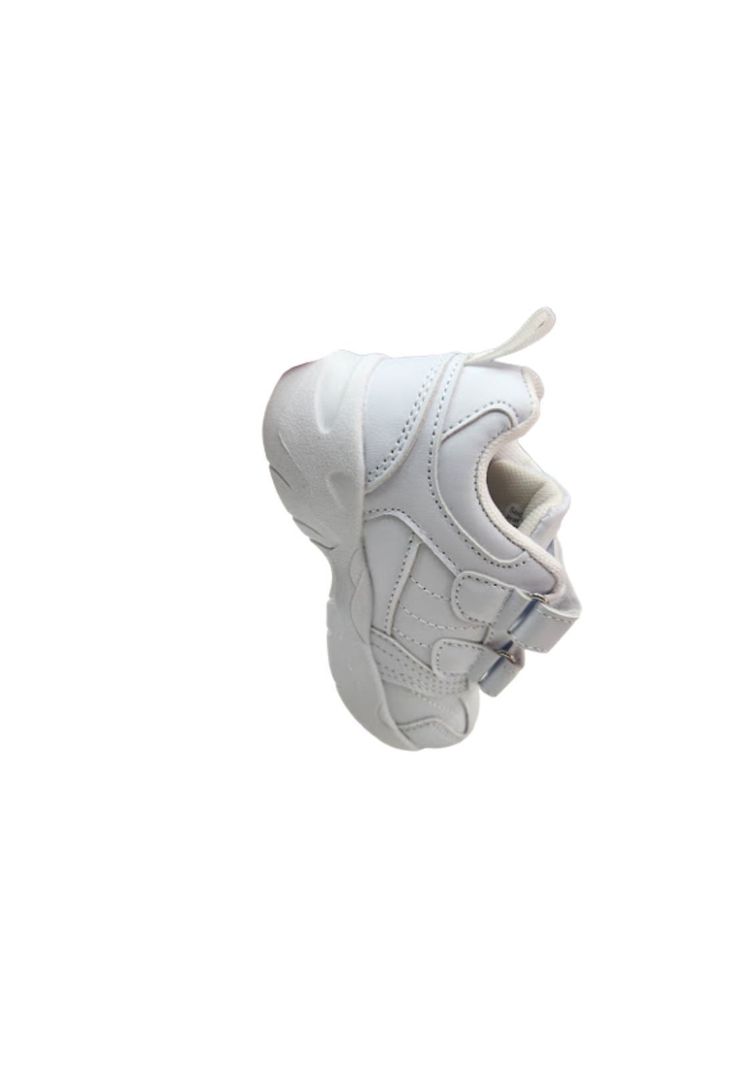 Zapatilla Escolar Blanco Velcro-3
