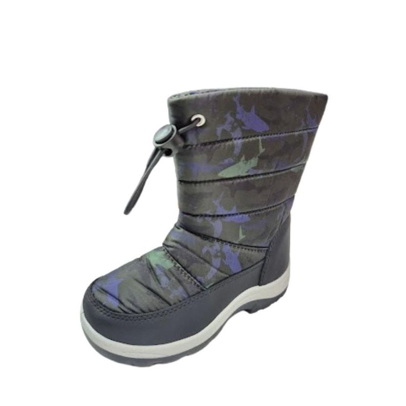 Bota de Nieve Impermeable Niño Negro -0