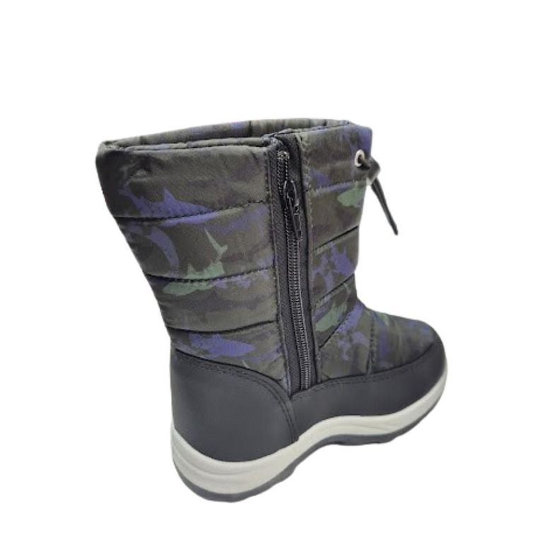 Bota de Nieve Impermeable Niño Negro -1