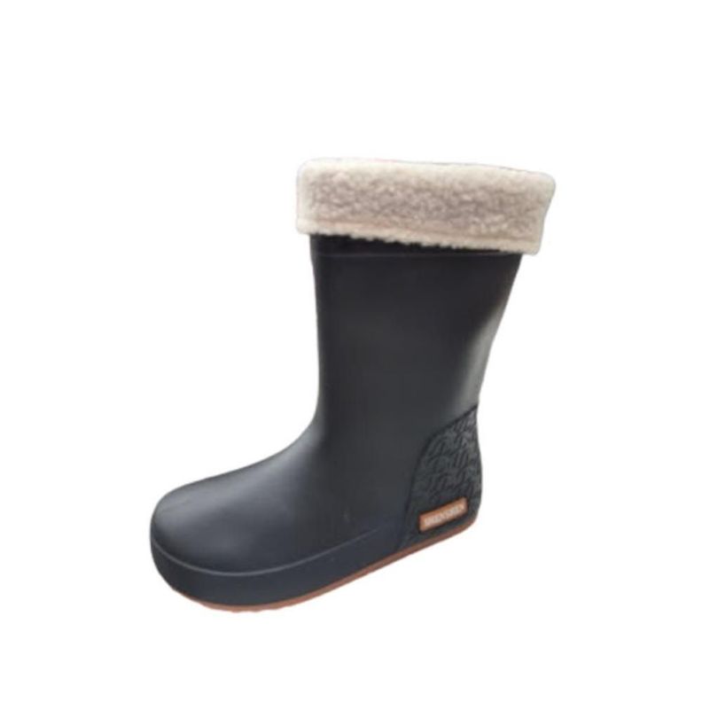 Bota de Agua Lluvia Mujer Negro-0