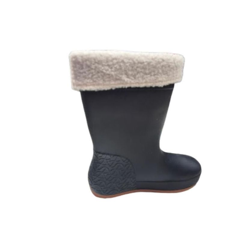 Bota de Agua Lluvia Mujer Negro-1