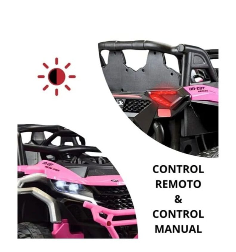 Jepp Auto A Bateria 12v Con Control Remoto Can Am Rosa-2