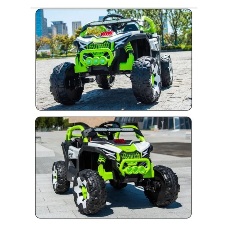 Auto a Bateria Utv 4x4 Con control Remoto Verde-1