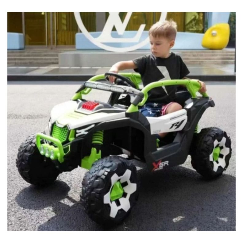 Auto a Bateria Utv 4x4 Con control Remoto Verde-2