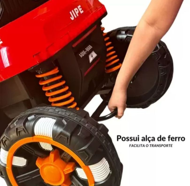 Jeep Auto A Bateria 4X4 Para Niños Rojo-5
